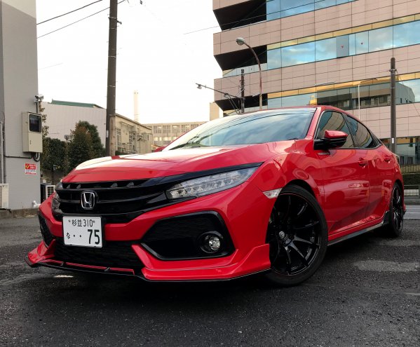 Seeker - Front half spoiler - Honda - Civic Hatchback FK7