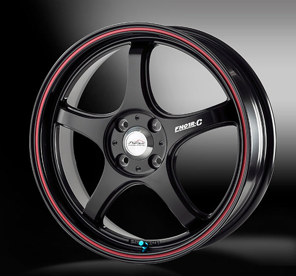 5zigen FN01R-C Alpha - 17x5.5J - 4x100 - ET: 45 (Black Red Line)